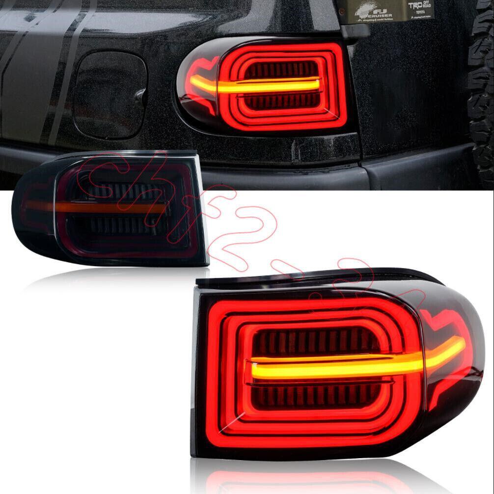 NEW for Toyota FJ Cruiser 2007-2020 Smoked Black LED Tail Light Rear Lamp Brake