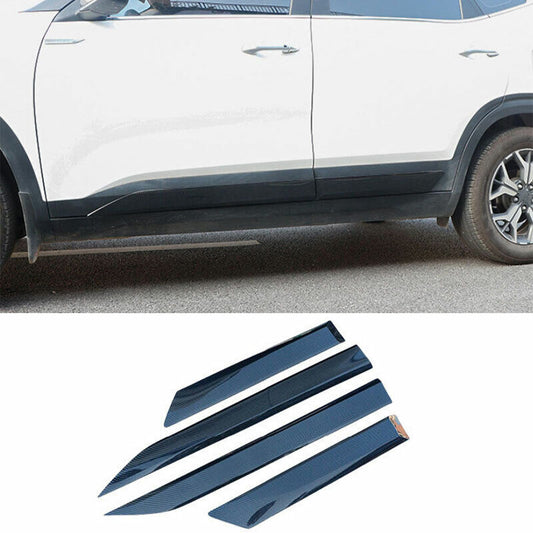for Kia Seltos 2020-2023 Carbon Fiber Side Door Body Guard Molding Cover Trim 4x