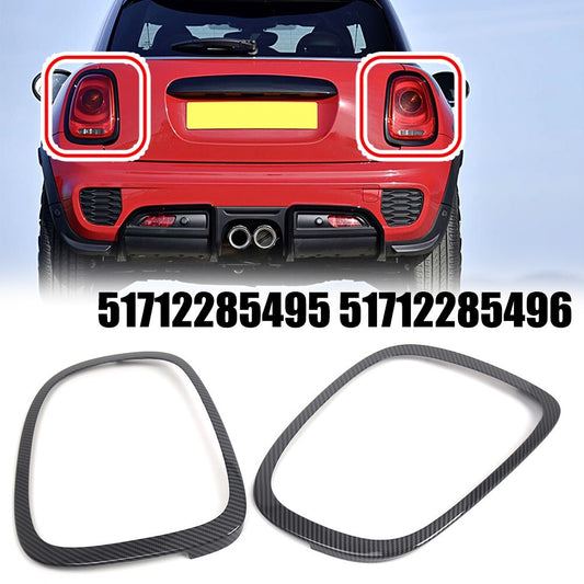 ABS Carbon pattern Tail Light Surround Trim for Mini F55 F56 F57 2014+