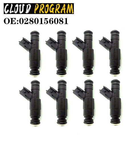 8 Pcs Fuel Injector 0280156081 For Marine Mercruiser V8 350 MAG 5.0L 4.3L 6.2L v
