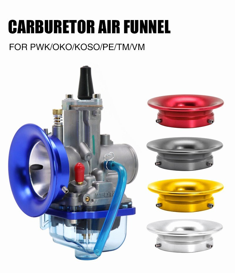 Motorcycle carburetor 50 mm speed stack air filter cup funnel small CNC Q