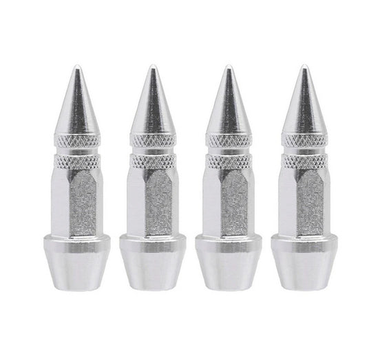 4-piece car tire valve cover rod air dust cover, light blue, suitable for Subaru and for Saab .