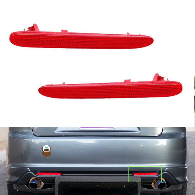 Rear Bumper Reflector Lamp 1Pair for Honda for Acura TSX Euro ACCORD CL7 CL9 2004-08