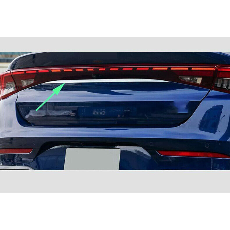 for Kia K5 2021-2023 Chrome Steel Rear Trunk Tailgate Upper Lid Strip Cover Trim