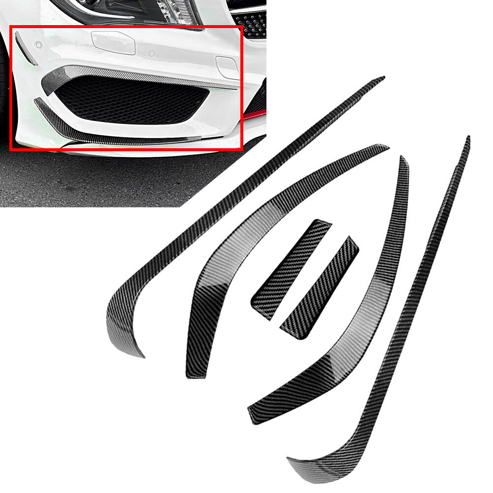 Front Bumper Spoiler for Mercedes Benz CLA Class C117 Prefacelift 2013-2016 14 Q