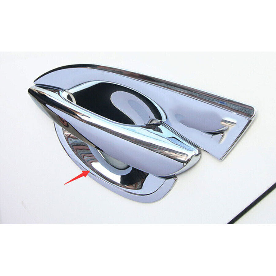 4P Chrome Exterior Side Door Handle Bowl Cover Trim for Mazda 3 Axela 2019-2023