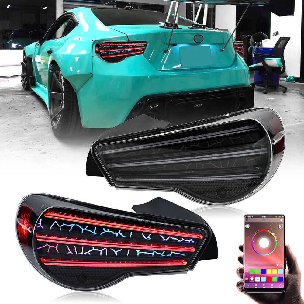 RGB color LED taillights suitable for Toyota 86/ for Subaru BRZ/ for Scion FR-S 2012-2020 rear lights.