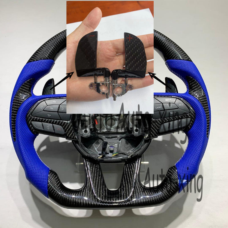 Carbon Fiber Paddle Shifters for Dodge Charger for Challenger SRT R/T Steering Wheel