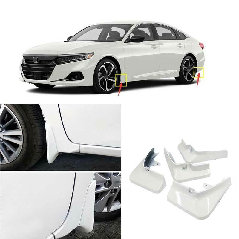 for Honda Accord 10th 2018-2022 Painted White Mud Flaps Fender Splash Guard 4pcs