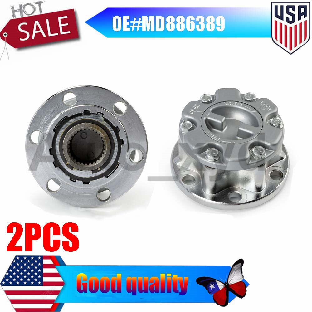 2PCS New Wheel Bearing Hub Lock MD886389 for Mitsubishi Triton L200 4x4 Q