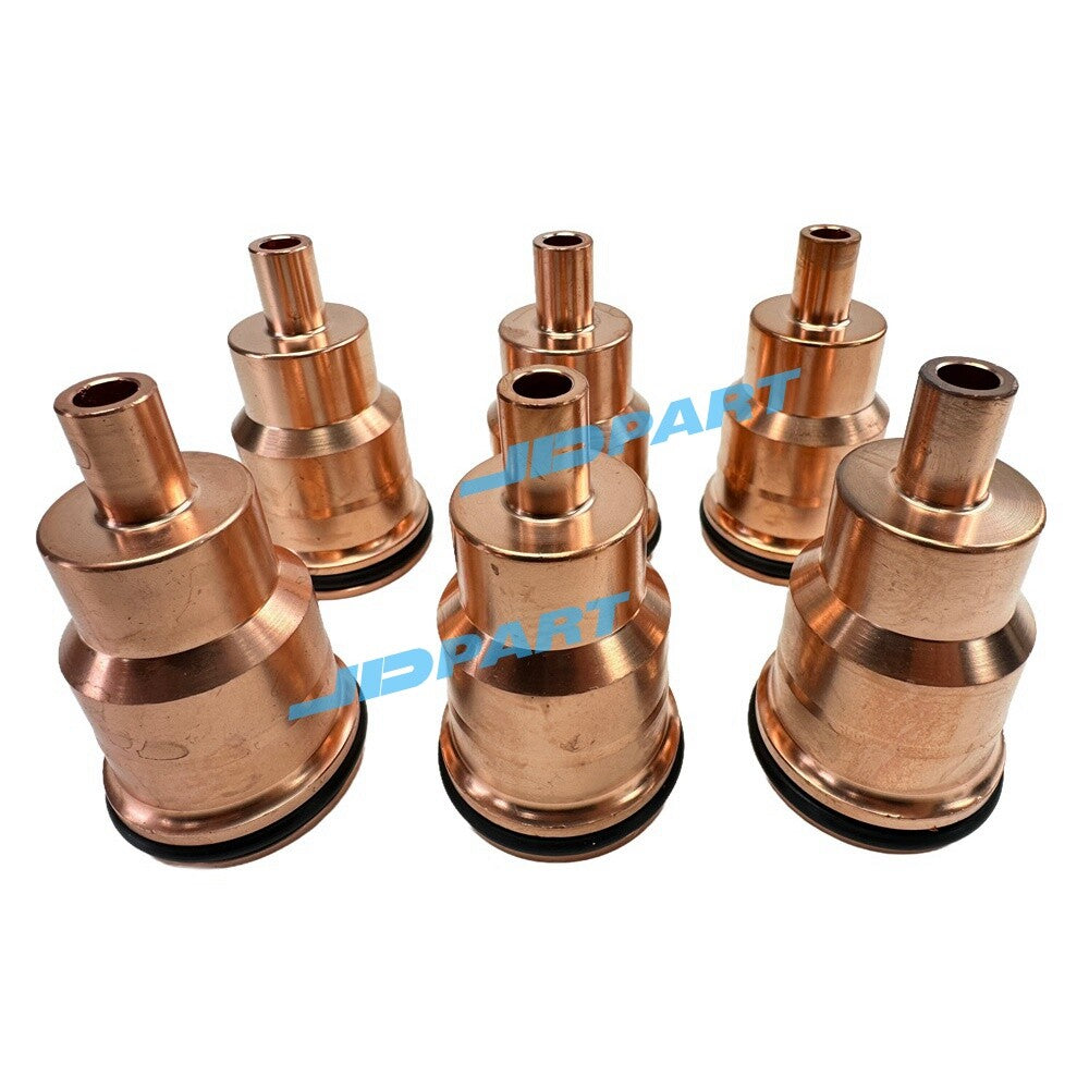 6-piece D12D fuel injector nozzle sleeve 3183368 for Volvo engine parts -