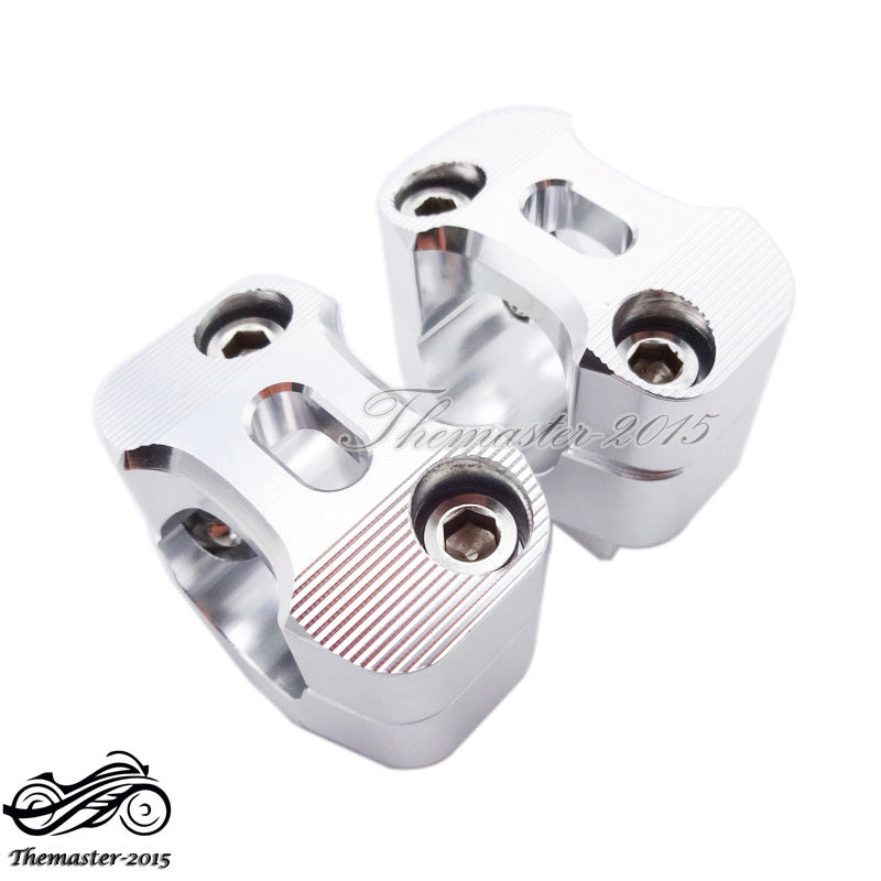 1 1/8 28mm CNC Fat Handle Bar Risers Clamp Adapter For Pit Dirt Bike ATV Quad Q