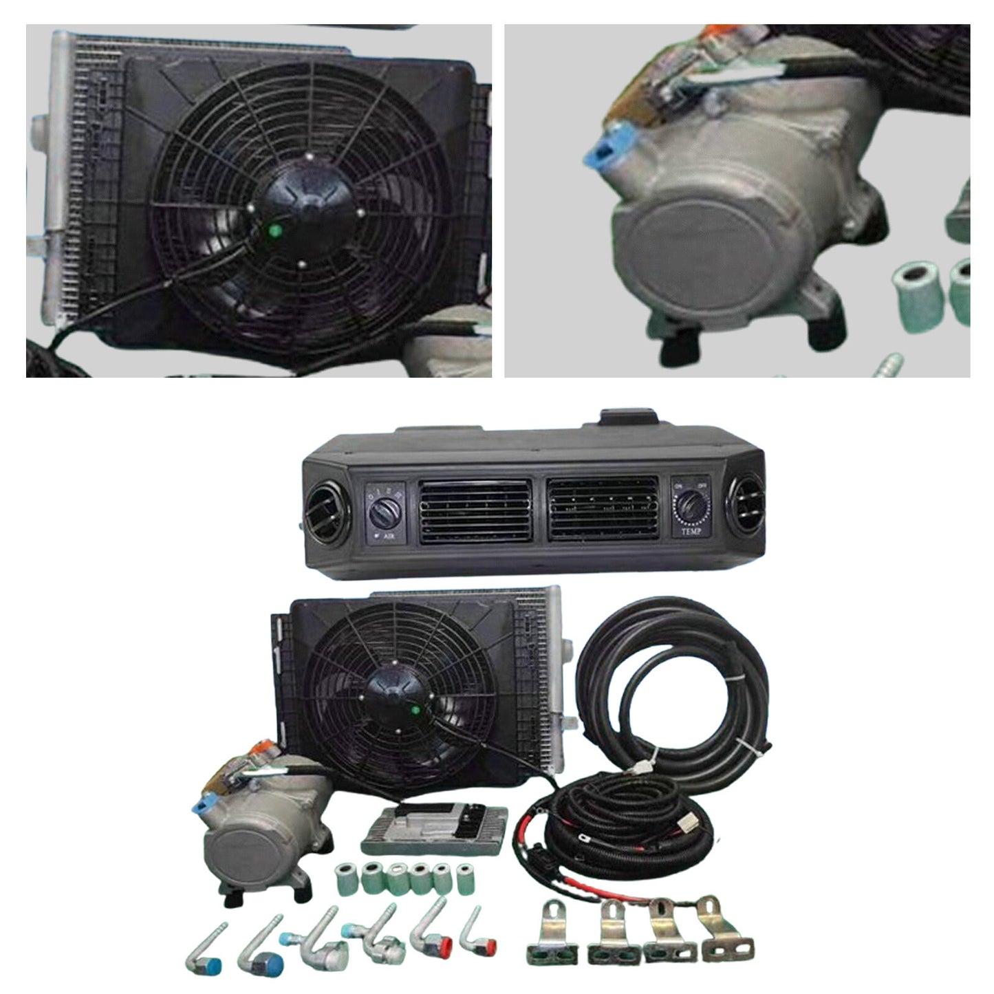 12V Cool  Heat Electric Universal Underdash Air Conditioner DC Auto Car A/C Ky5