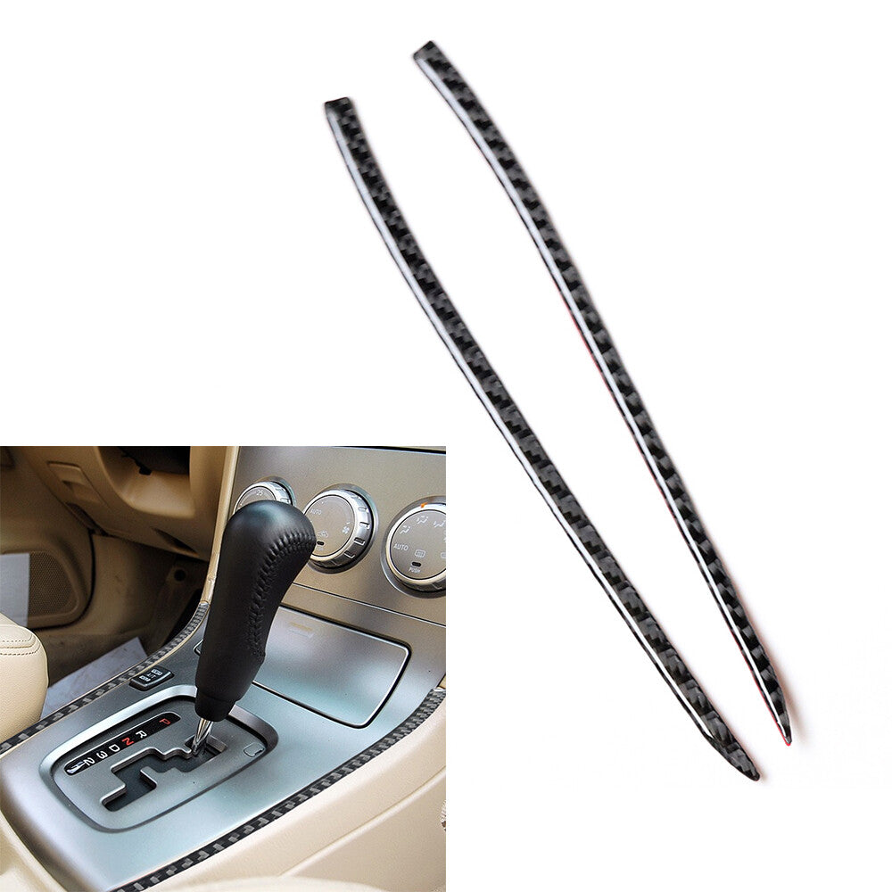 Carbon fiber gear shift side decals suitable for Subaru Forester 2005 - 08