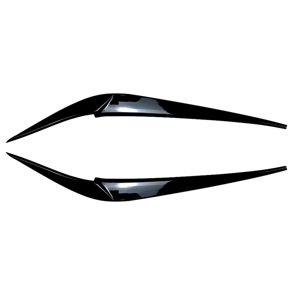 Headlight Eyebrow Eyelid Cover Trim for BMW X3 X4 G01 G02 2018-2021 Glossy Black