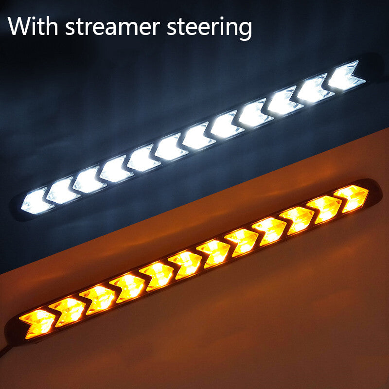 2-pack of LED daytime running lights, turn signals, white and amber - n