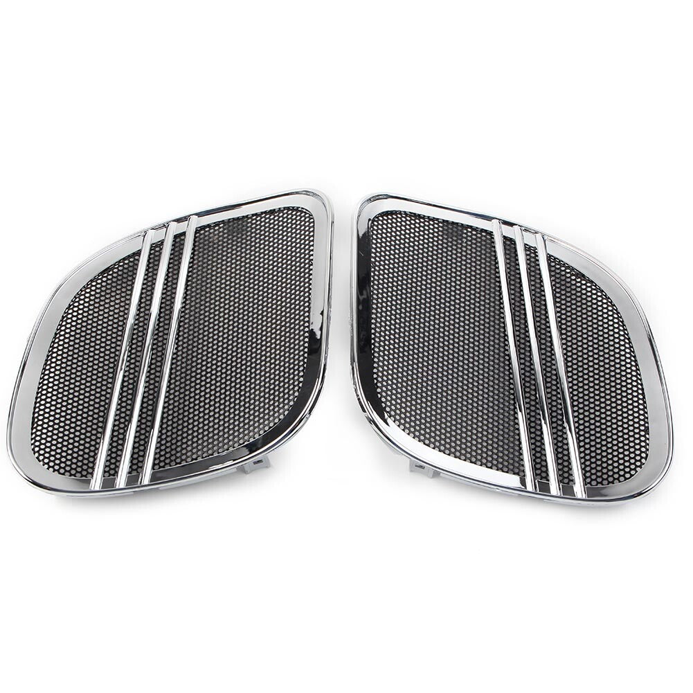 Chrome Tri-Line Speaker Grills Cover Trim for Harley Road Glide 2015-2022 2016