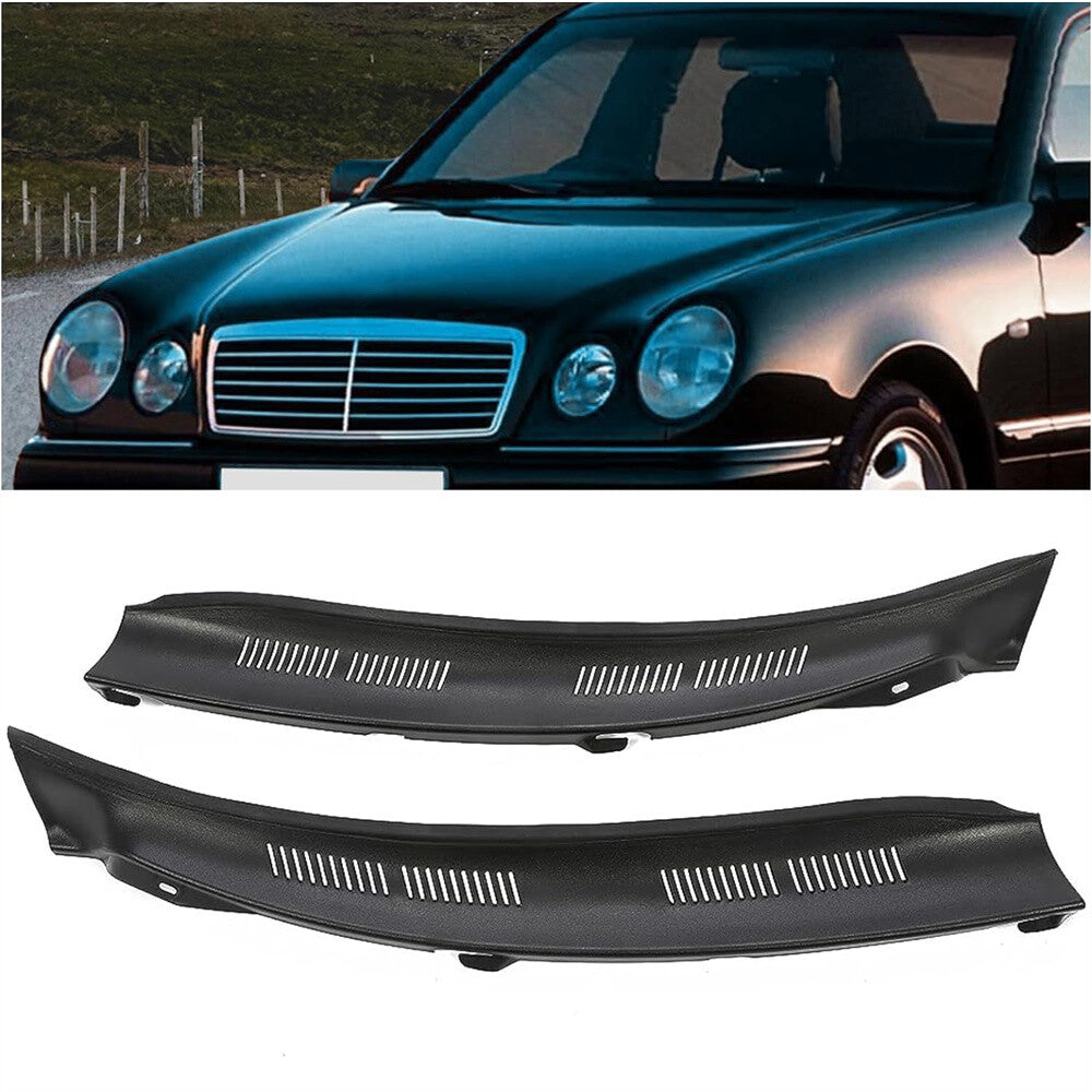for Mercedes for Benz W210 E-Class 2108310958 Windshield Wiper Cowl Screen Cover Set