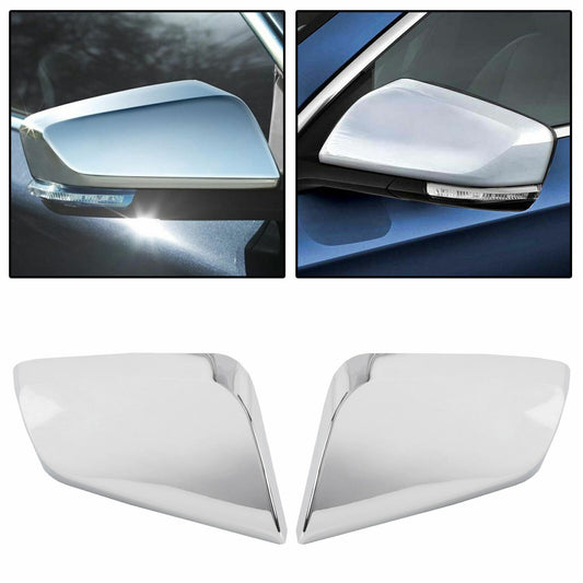 for Chevy Impala 2014-2020 Chrome Triple Mirror Covers Clip On Replacement Trims v