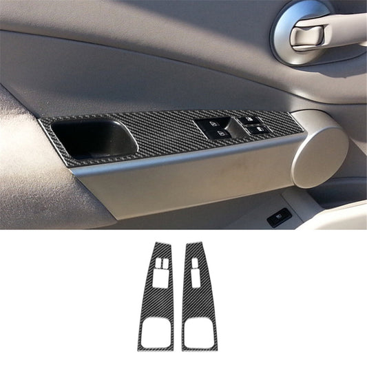 Red Carbon Fiber Door Panel Decotative Cover Trim For Tundra 2014-2018 v