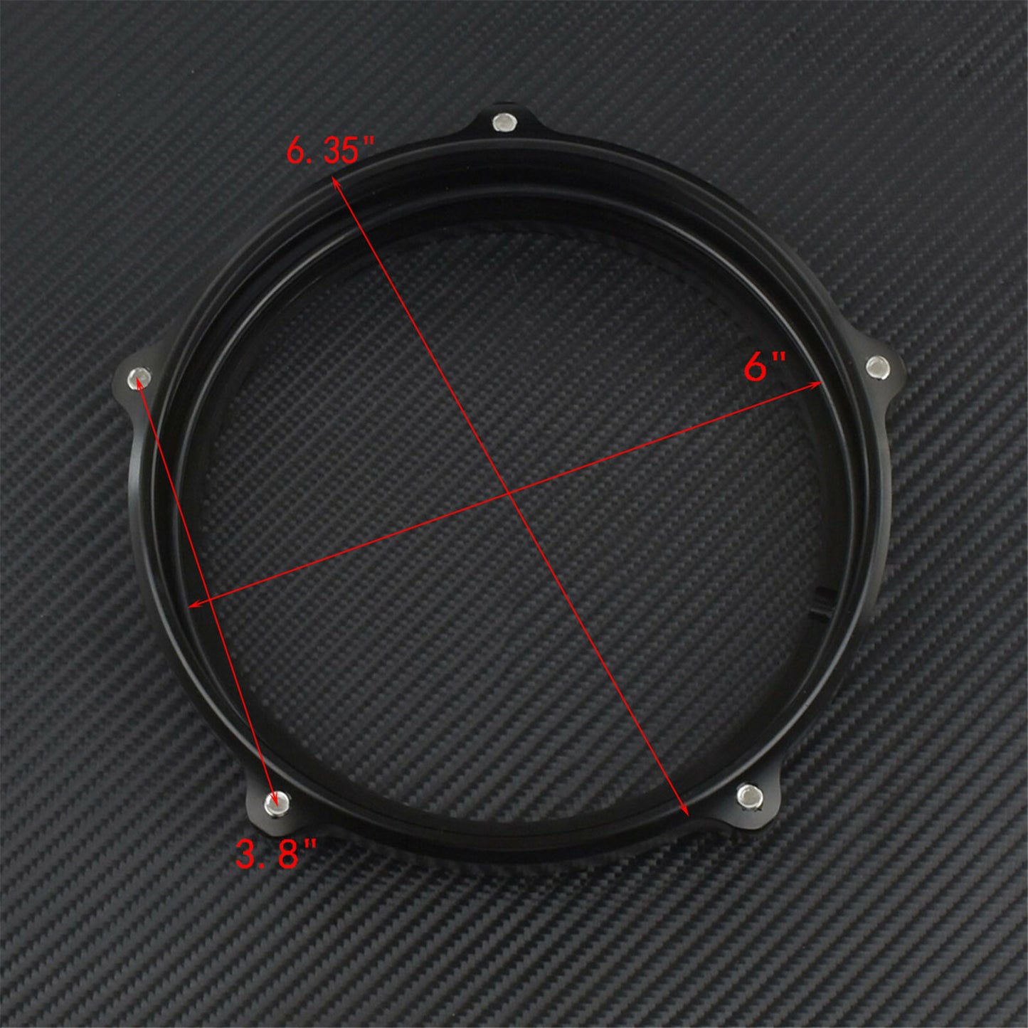 5.75 Headlight Trim Ring Lamp Bezel Fit For Sportster XL 883 1200 Dyna Softail