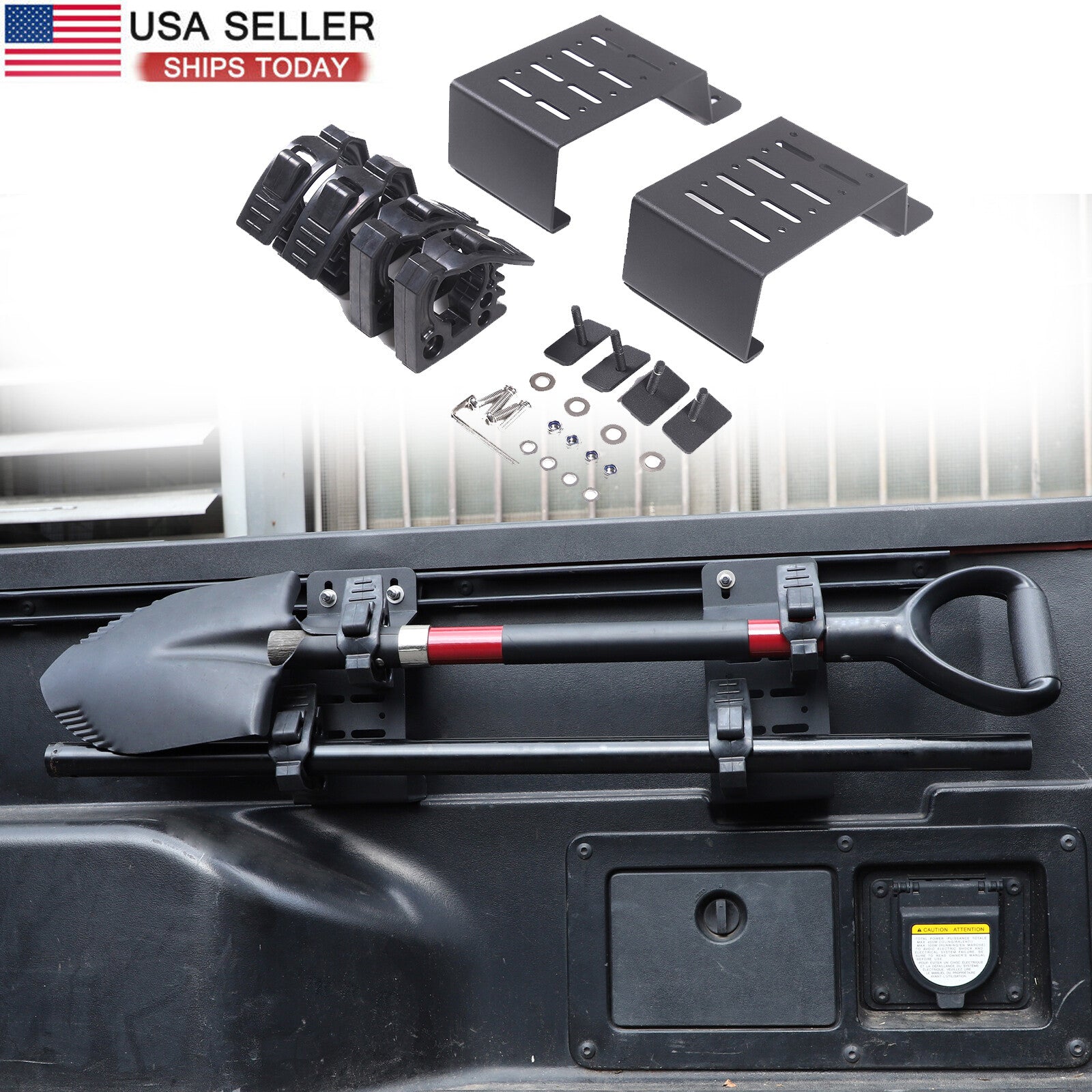 Truck bed tie-down anchor brackets and cassette connecting plates for Tacoma 2016-22 - n