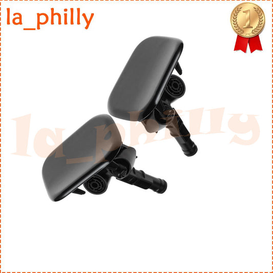 Pair for Kia Optima Front Headlight Washer Gun Nozzle Cover Left  Right Side Q