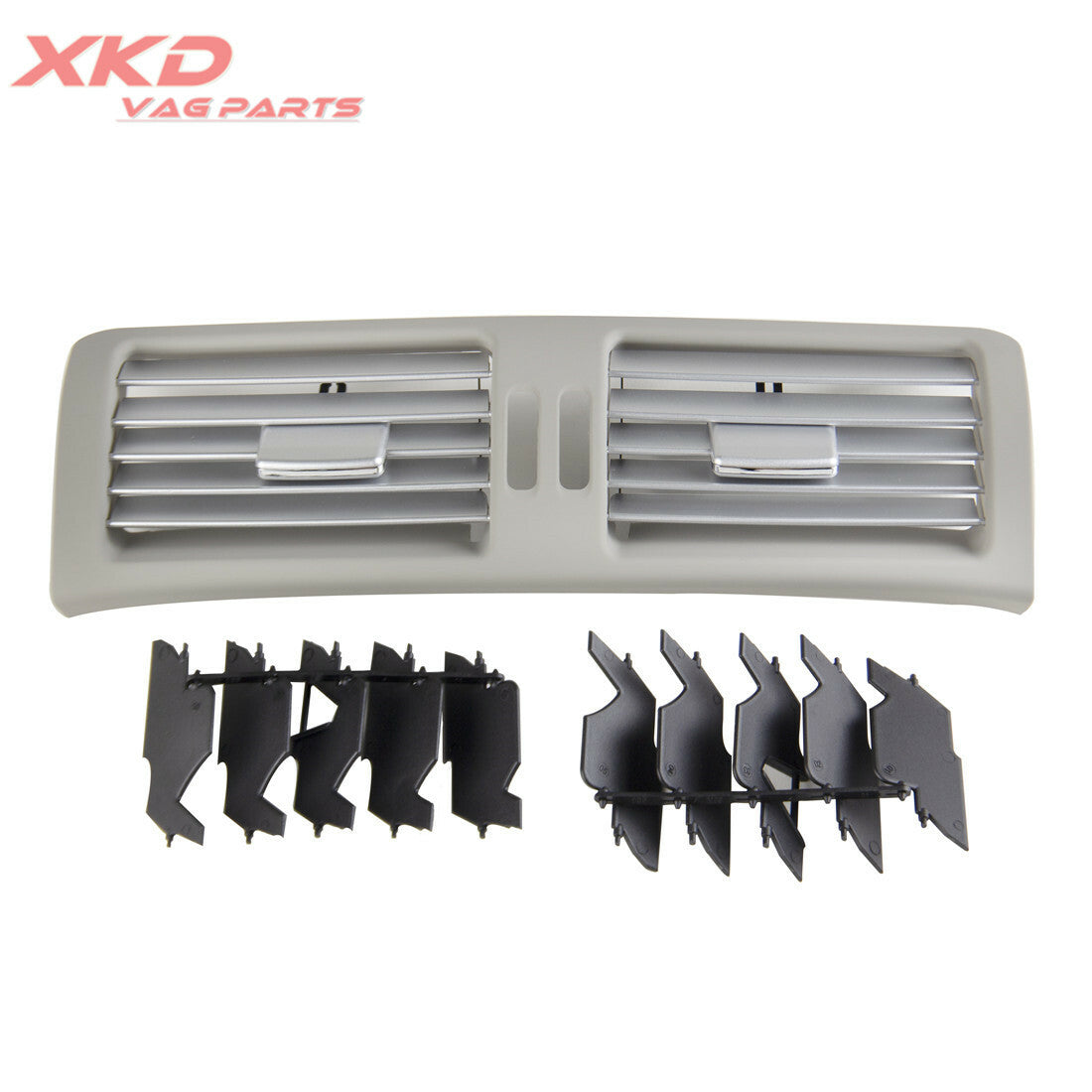 Gray Center Dashboard AC Air Outlet Vent Set Fit for Mercedes-Benz R350 R500 Q