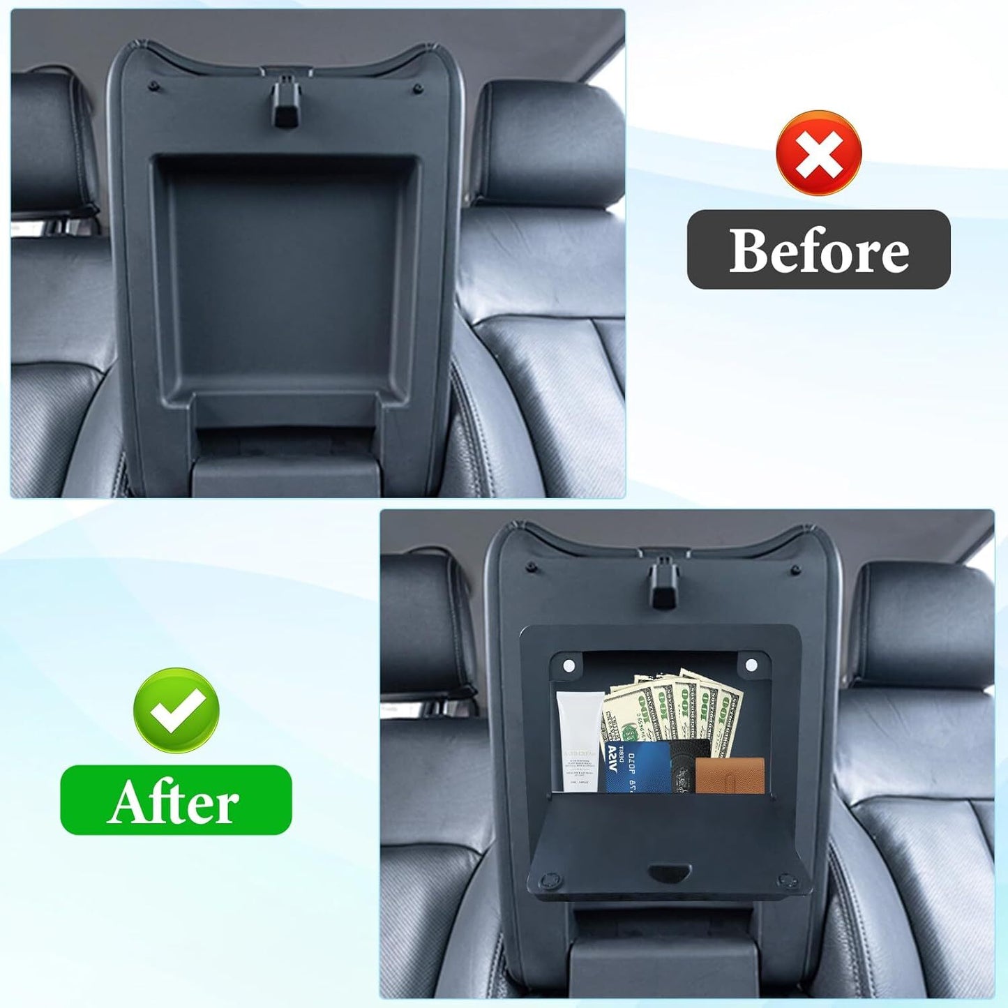Compatible with 2024+ for Honda Passport Magnetic Center Console Hidden Storage Box n
