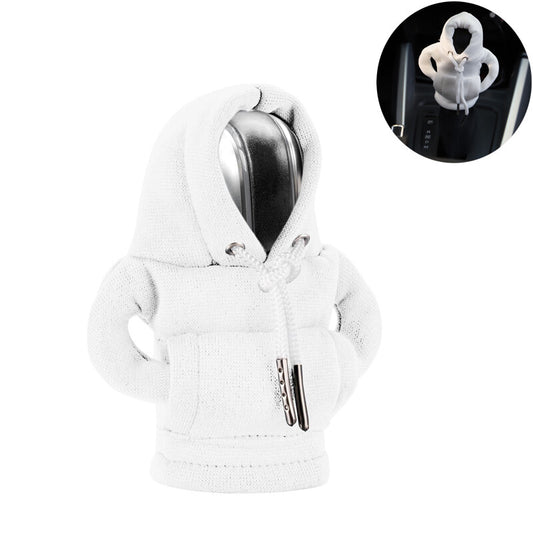 1PC Car Gear Shift Cover for Mini Hoodie Car Gear Shift Knob Cover Shirt White Q