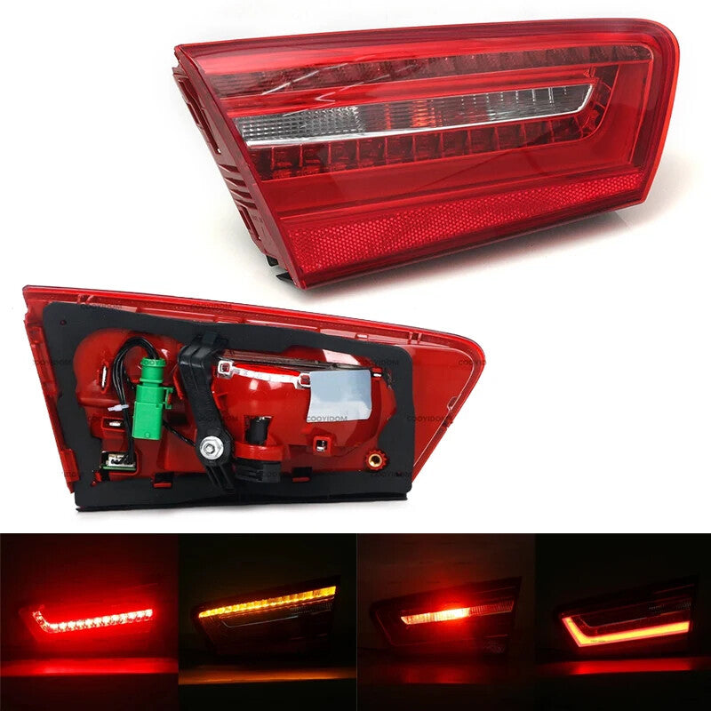 for Audi A6 C7 2010-2016 Right Rear LED Inner Tail Lamp Warning Light Passenger