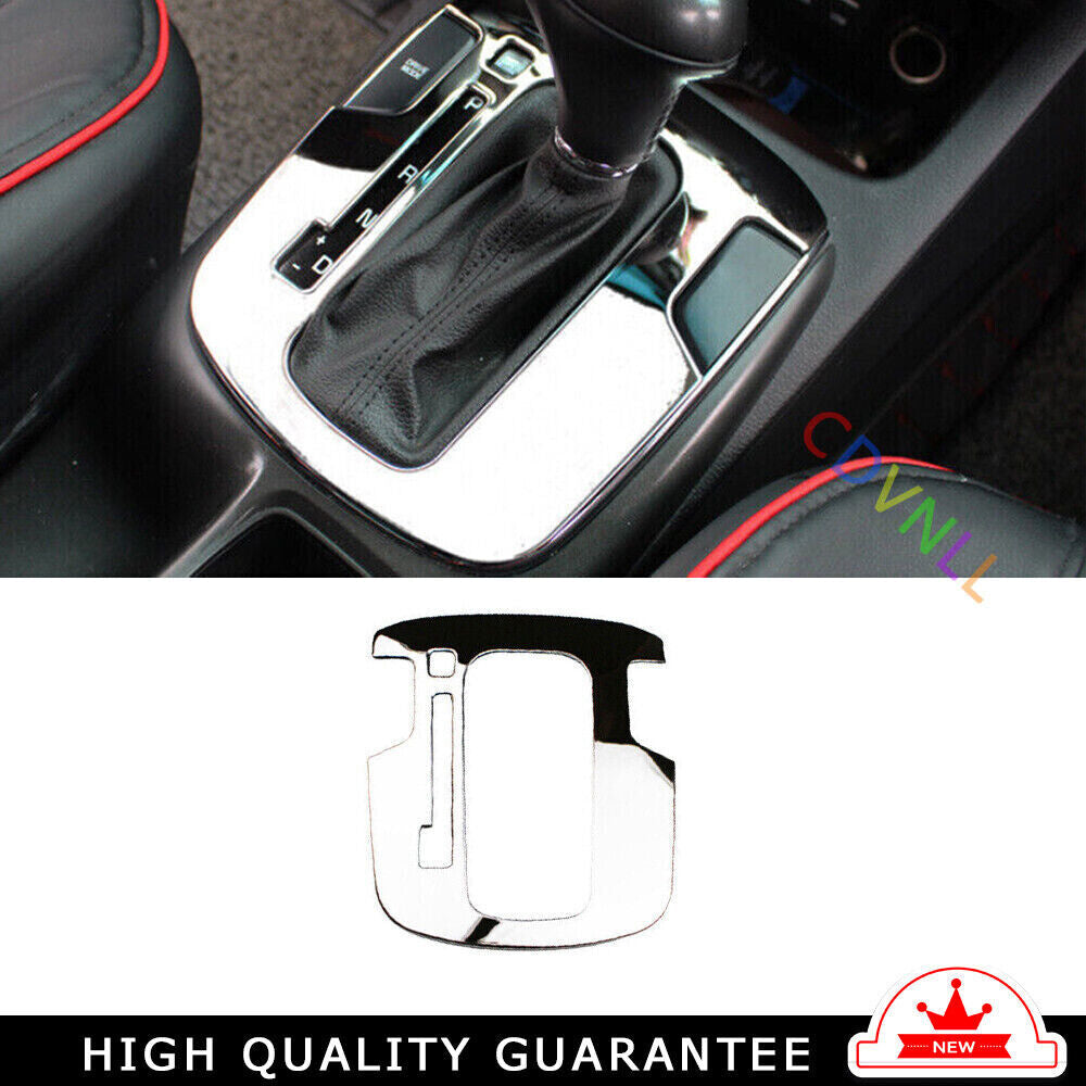 Central Console Gear Shift Panel Trim 1 for Kia K3 Forte 2017-2018 Chrome Steel