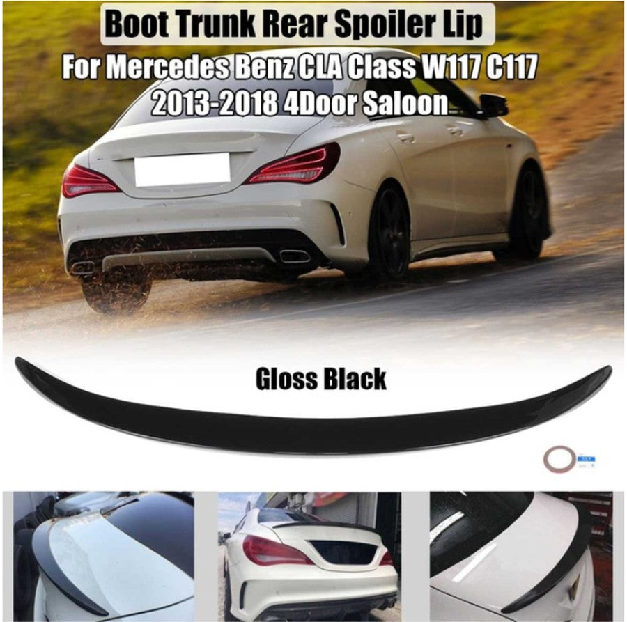 Glossy Black Rear Trunk Spoiler for Mercedes-Benz CLA Class W117 C117 2013-2018 Q