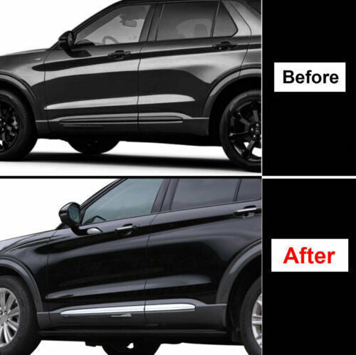 4P  for ford  Explorer 2020-2022 ABS Chrome Side Body Door Skirt Sill Cover Trim