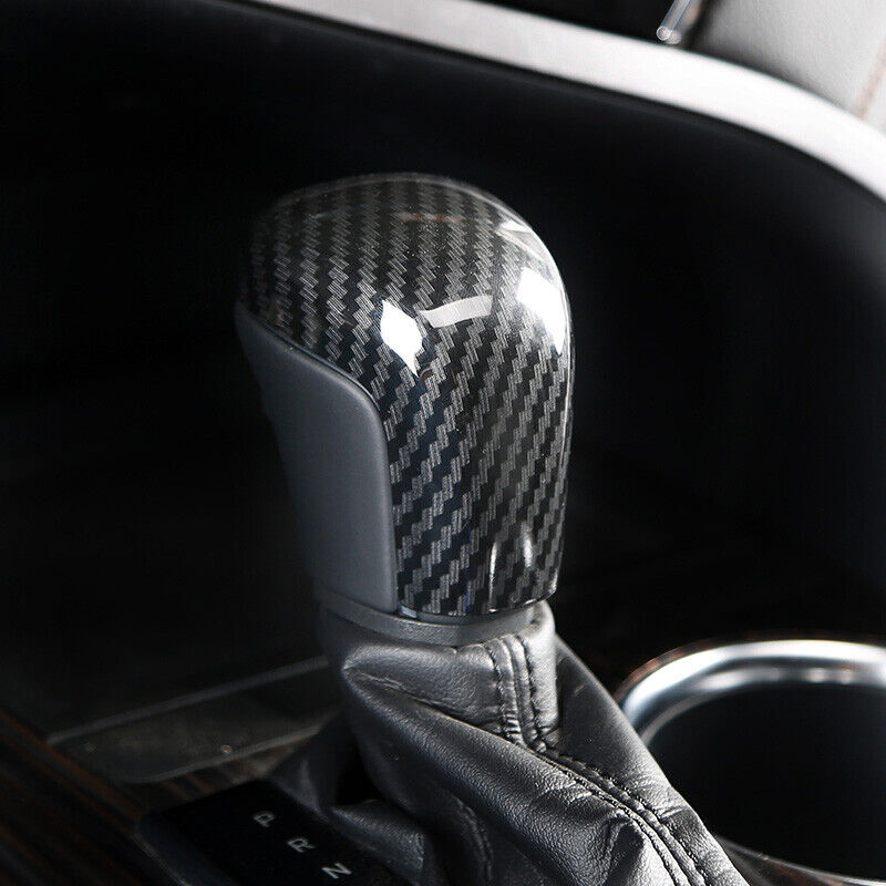 for Toyota for Camry 2018-2022 Carbon Fiber ABS Central Console Gear Shift Knob Trim