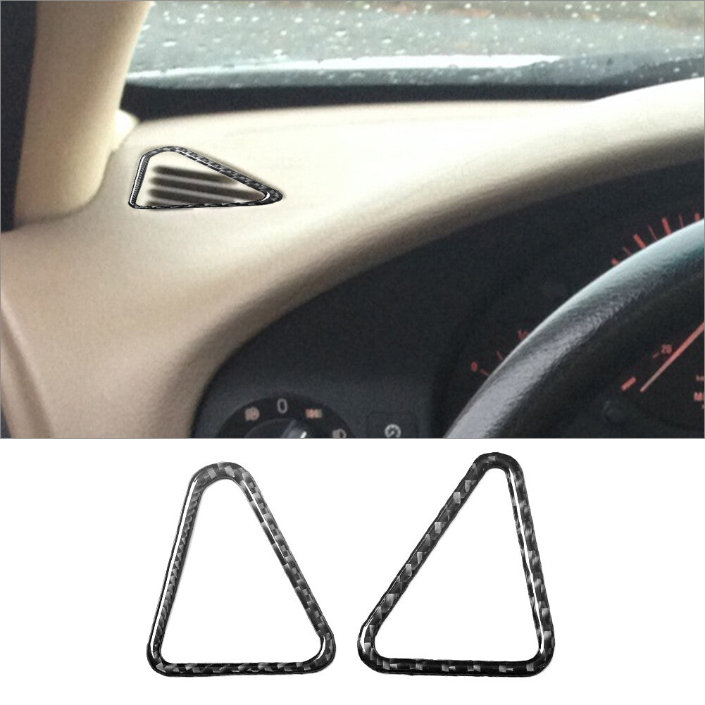 Carbon Fiber Interior Dashboard Air Vent Cover Trim for BMW 5 Series E39 M5
