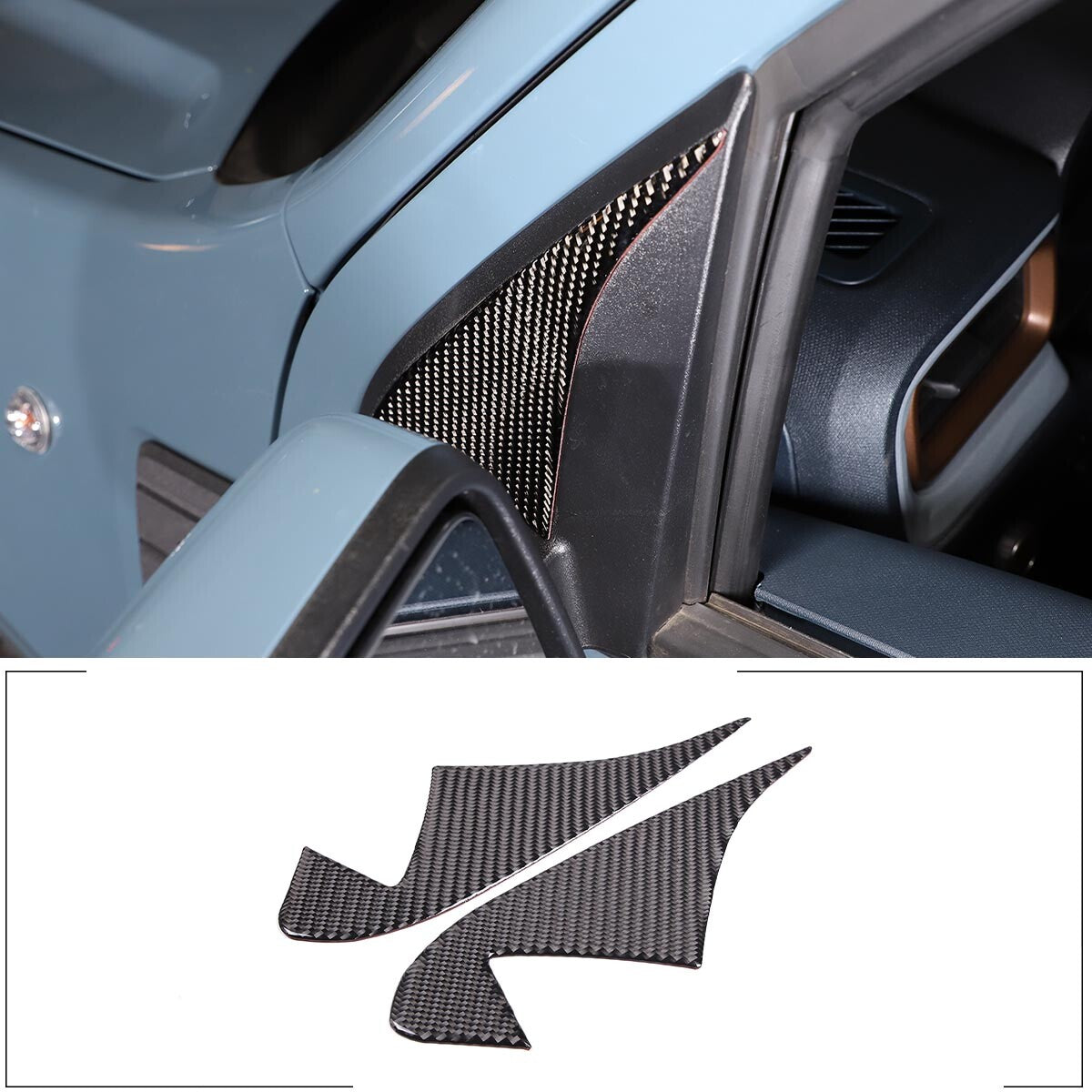 4-Pack Red Interior Inner Door Slat Cover Trim for Tundra 2022-2023- v