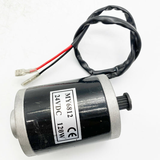 24VDC 120W DC Electric Motor Brushed with Belt Pulley For E- bike Scooter MY6812