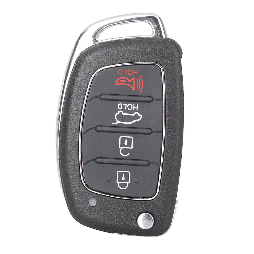 4 Buttons Remote Control Flip Key Shell Case for HYUNDAI Santa Fe 2013-2014