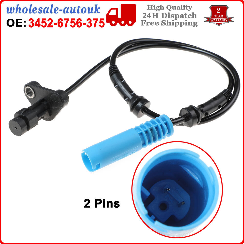 2PCS WHEEL SPEED SENSOR for BMW 5 E39 M52 B20 M51 D25 M52 B25 M52 B28 M62 B44
