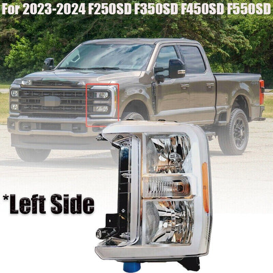 2023 2024 For F250SD F350SD F450SD F550SD LH HEADLIGHT DRIVER SIDE PC3Z13008G n