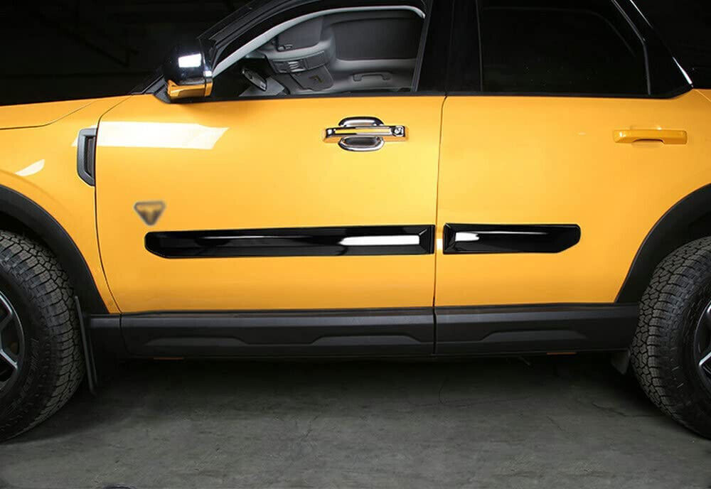 for Ford Bronco Sport 2021-23 Door Side Sill Moulding Cover Trim Plate Black 4x