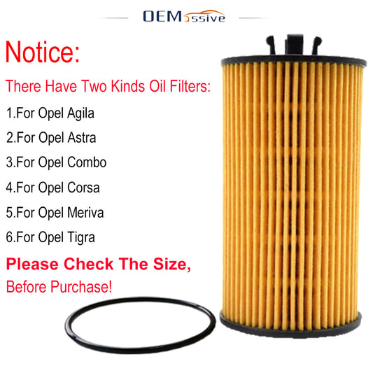 1x Oil Filter 55594651 for Holden Astra Barina for Cruze Trax Combo for Opel Astra for Corsa Q