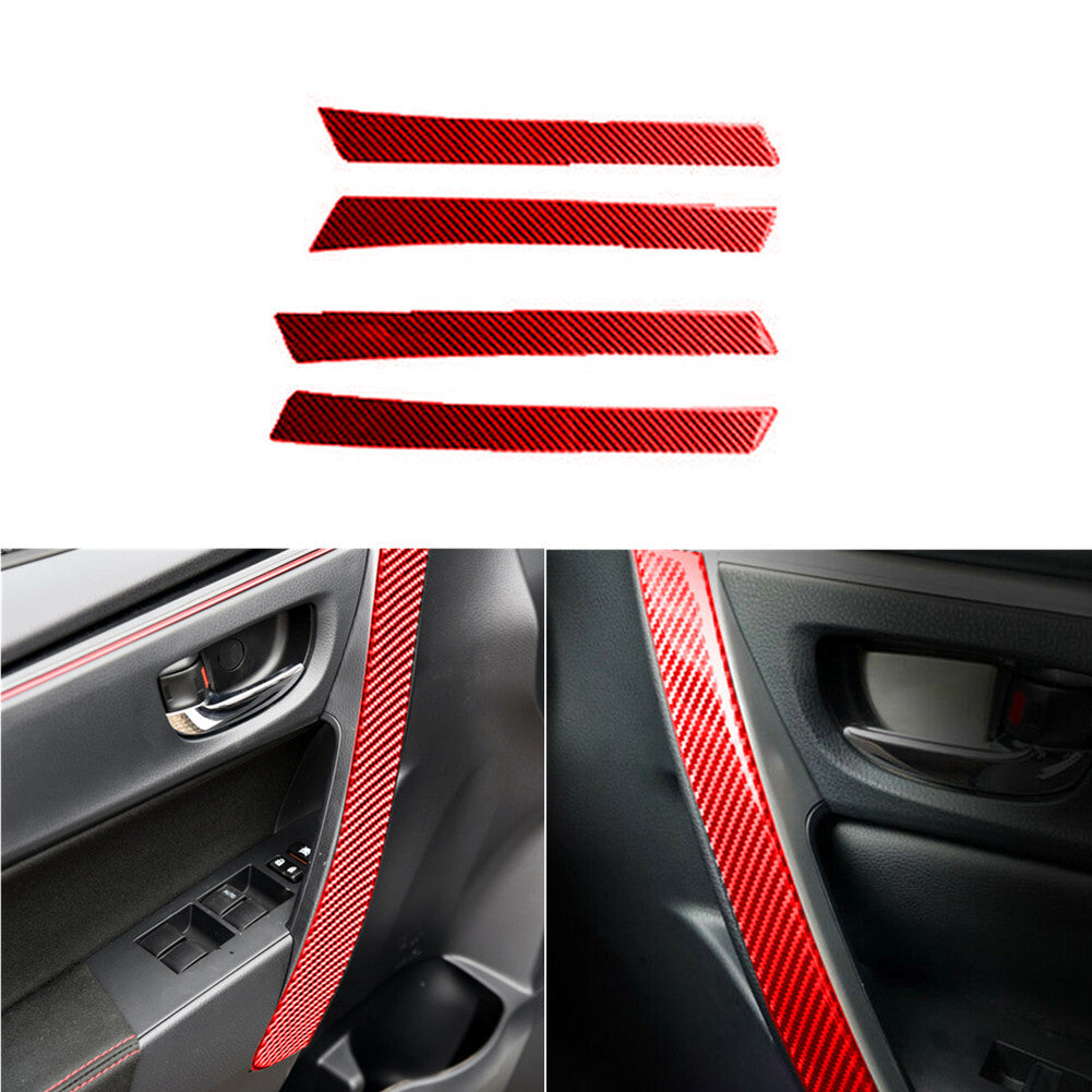 2Pcs Speedometer Frame Trim Cover Decor Carbon Fiber For Tacoma 2012-2015 v
