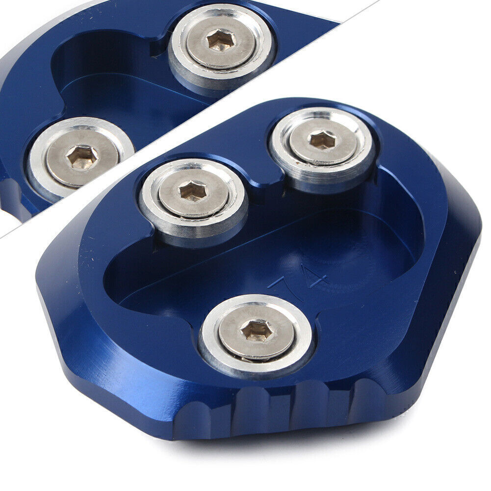 for YAMAHA YZF-R6 2017-2018 Blue Kickstand Side Stand Plate Extension Pad Q