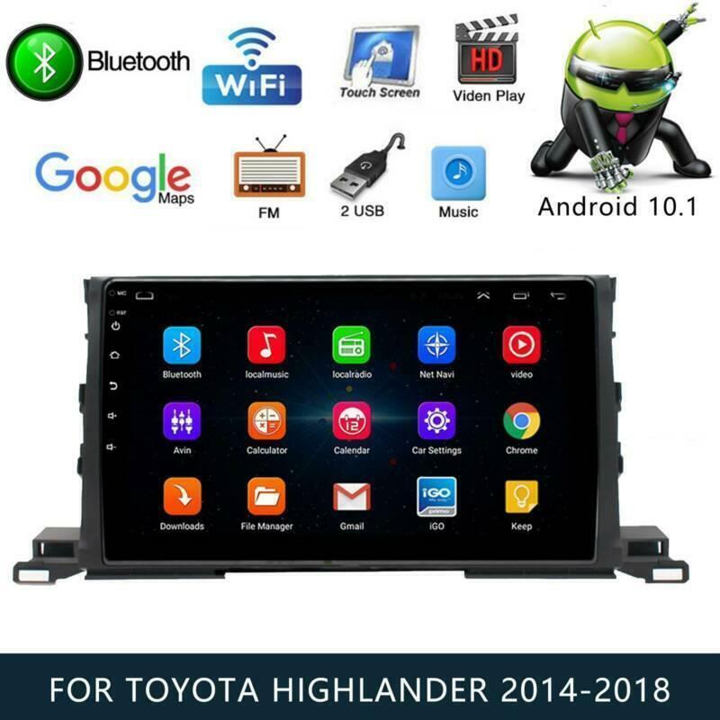 Android10.1 Car for Toyota Highlander 2015 Stereo Radio Player BluetoothGPS Navi