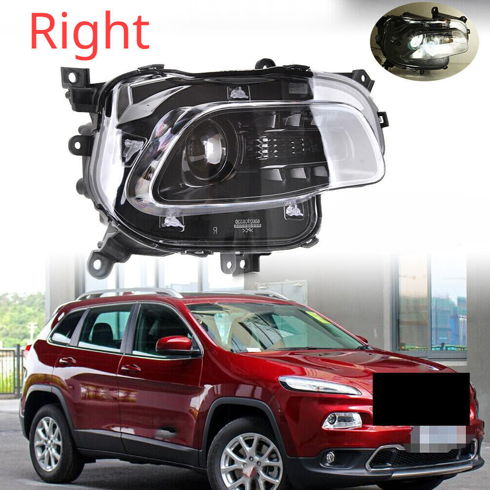 Fit for Jeep 2014-2018 Front Right Headlight HID Xenon Projector Headlamp 1PCS Q