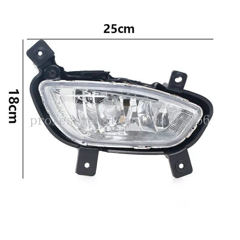 1. Dual front fog light/driving light transparent lens for Kia Rio K2 sedan (2012-2015)