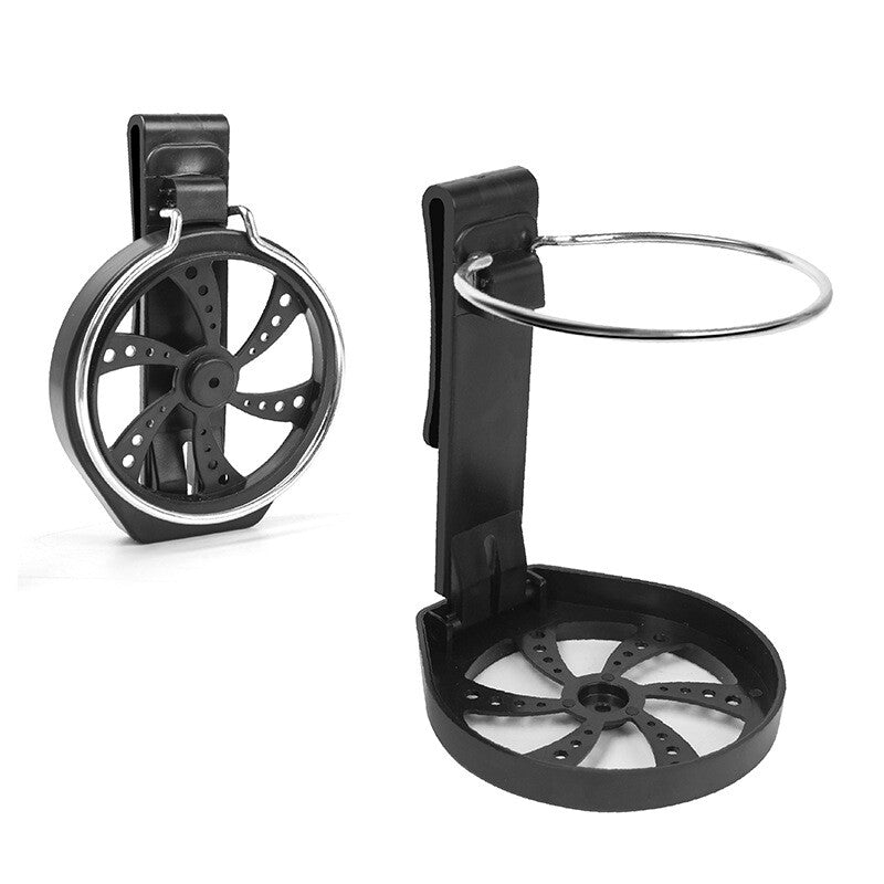 1Pc Car Folding Cup Holder Drink Holder Adjustable Vehicle Boat Marine RV EA Blk Q