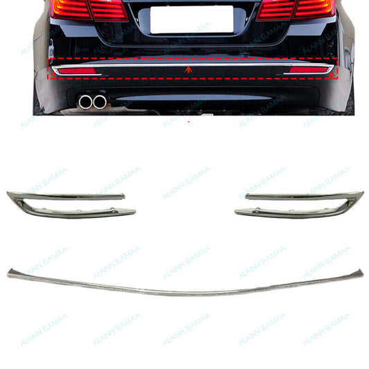 Chrome Rear Bumper Body Molding Trim for BMW 5 Series F18 530i 528i 535 2014-17